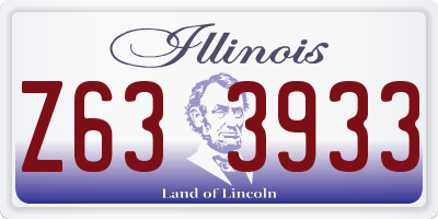 IL license plate Z633933