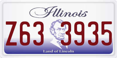 IL license plate Z633935