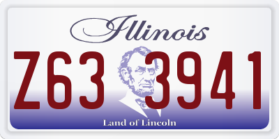 IL license plate Z633941