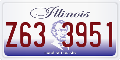 IL license plate Z633951