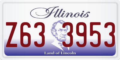 IL license plate Z633953