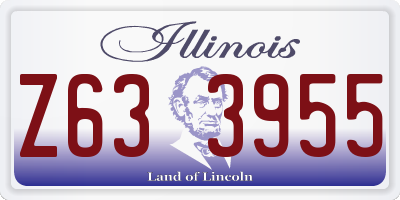 IL license plate Z633955