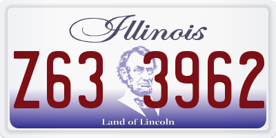 IL license plate Z633962
