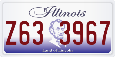 IL license plate Z633967