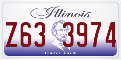 IL license plate Z633974