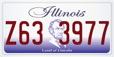 IL license plate Z633977