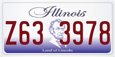 IL license plate Z633978