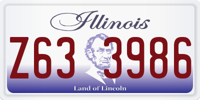 IL license plate Z633986