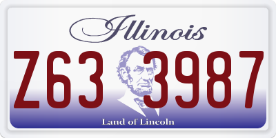 IL license plate Z633987