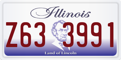 IL license plate Z633991