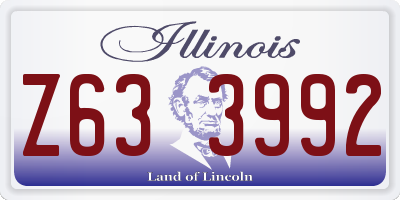 IL license plate Z633992