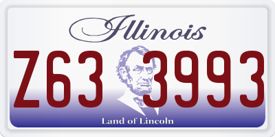 IL license plate Z633993
