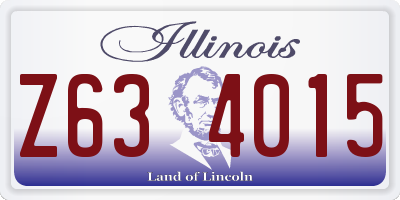 IL license plate Z634015