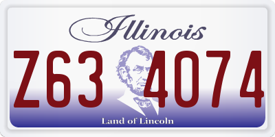 IL license plate Z634074