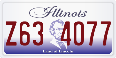 IL license plate Z634077