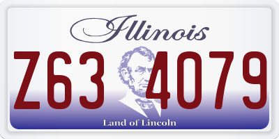 IL license plate Z634079