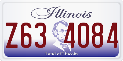 IL license plate Z634084
