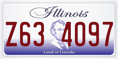 IL license plate Z634097