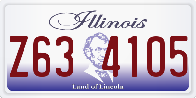 IL license plate Z634105