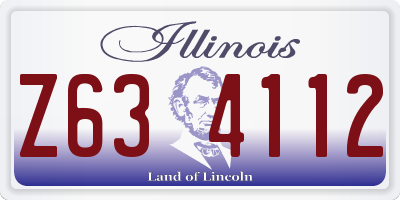 IL license plate Z634112