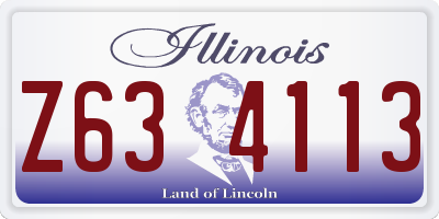 IL license plate Z634113