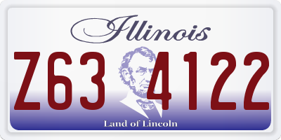 IL license plate Z634122