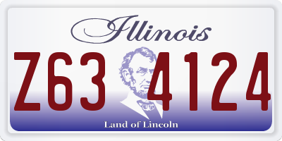 IL license plate Z634124