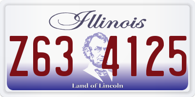 IL license plate Z634125