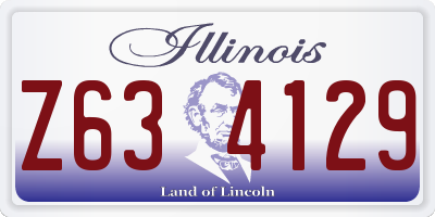 IL license plate Z634129