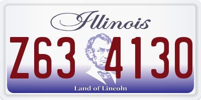 IL license plate Z634130