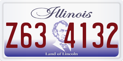 IL license plate Z634132