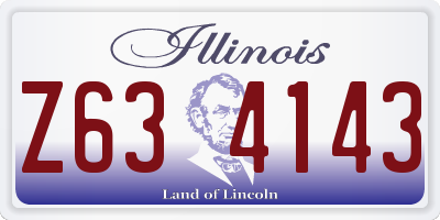 IL license plate Z634143