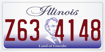 IL license plate Z634148