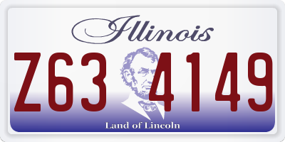 IL license plate Z634149