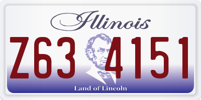 IL license plate Z634151