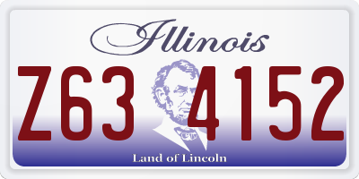IL license plate Z634152