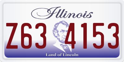 IL license plate Z634153