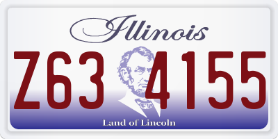 IL license plate Z634155