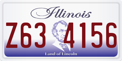 IL license plate Z634156