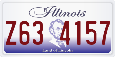 IL license plate Z634157