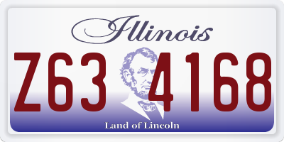 IL license plate Z634168