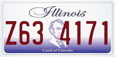 IL license plate Z634171