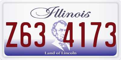 IL license plate Z634173