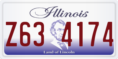 IL license plate Z634174