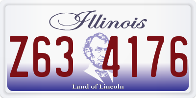 IL license plate Z634176