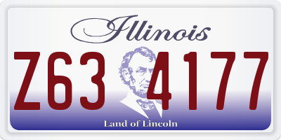 IL license plate Z634177