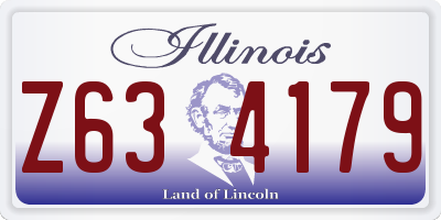 IL license plate Z634179