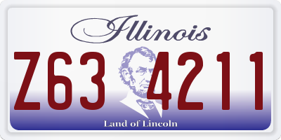 IL license plate Z634211