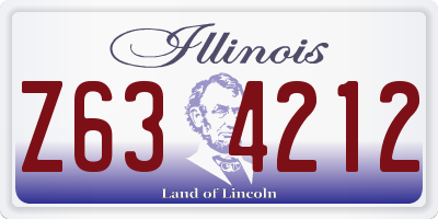 IL license plate Z634212