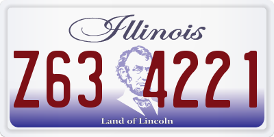 IL license plate Z634221